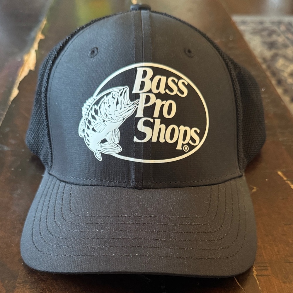 Bass Pro Shops Black Hat with White Logo